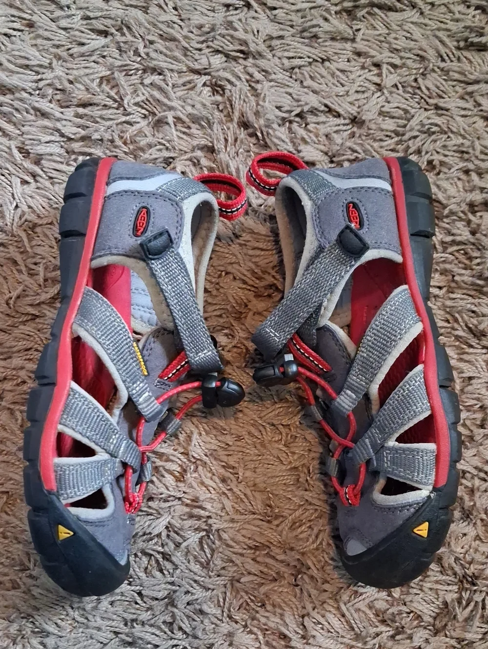 Keen Kids' Red and Gray Sandals Boys Size 13